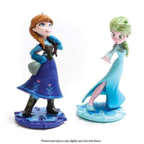 Frozen Elsa and Anna Cake Topper Set